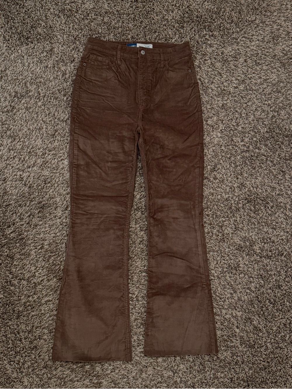 Old Navy Corduroy Brown Flare Pants size 8 (Tall)